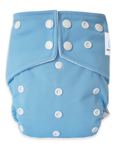 Couches lavables intégrales évolutives tout en un avec insert en bambou et double goussets