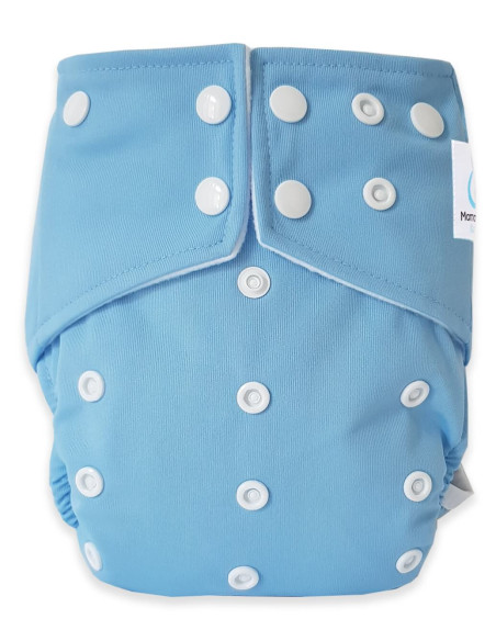 Couches lavables intégrales évolutives tout en un avec insert en bambou et double goussets