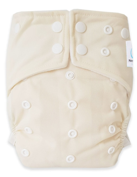 Couches lavables intégrales évolutives tout en un avec insert en bambou et double goussets