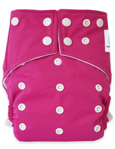 Couches lavables intégrales évolutives tout en un avec insert en bambou et double goussets