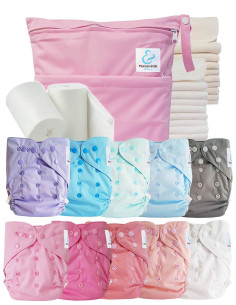 comment régler une couche lavable évolutive à la taille de bébé