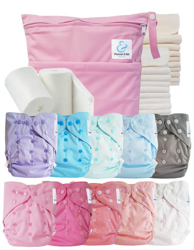 comment régler une couche lavable évolutive à la taille de bébé