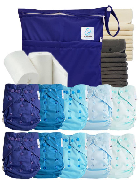 comment régler une couche lavable évolutive à la taille de bébé