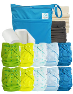 comment régler une couche lavable évolutive à la taille de bébé