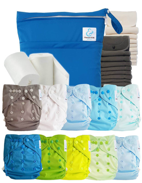 comment régler une couche lavable évolutive à la taille de bébé