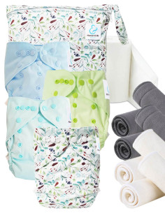 Lanceerkit windeln Wasbaar begin en ga te2 met bamboe-inserts