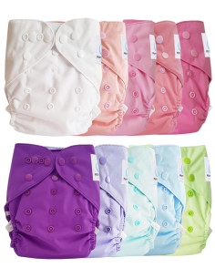 Lot 10 washable layers while two te2 with double gussets