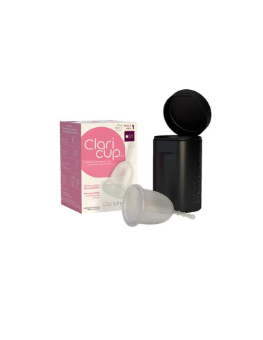 Corte menstrual incoloro de Claricup - Tamaño 1