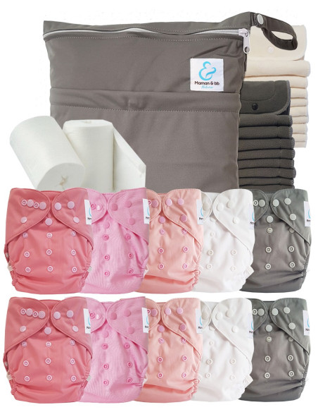 comment régler une couche lavable évolutive à la taille de bébé