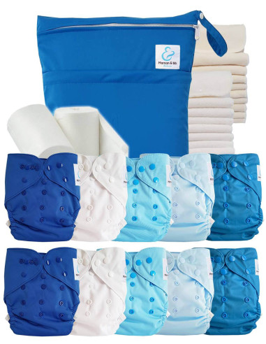 comment régler une couche lavable évolutive à la taille de bébé