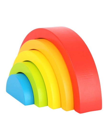 Arc en ciel en bois multicolore
