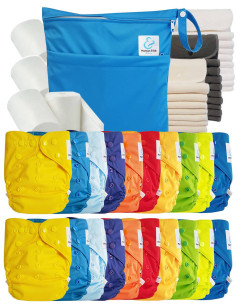 comment régler une couche lavable évolutive à la taille de bébé