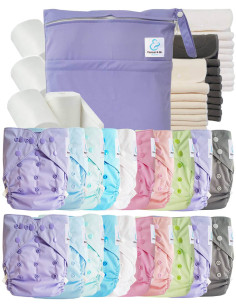 comment régler une couche lavable évolutive à la taille de bébé