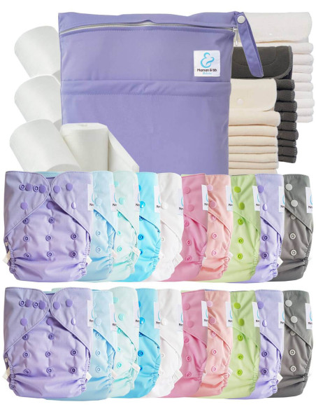 comment régler une couche lavable évolutive à la taille de bébé