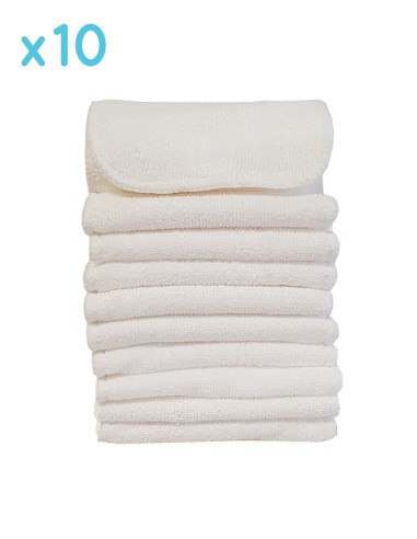 Gros lot de couches lavables évolutives + inserts tons fille