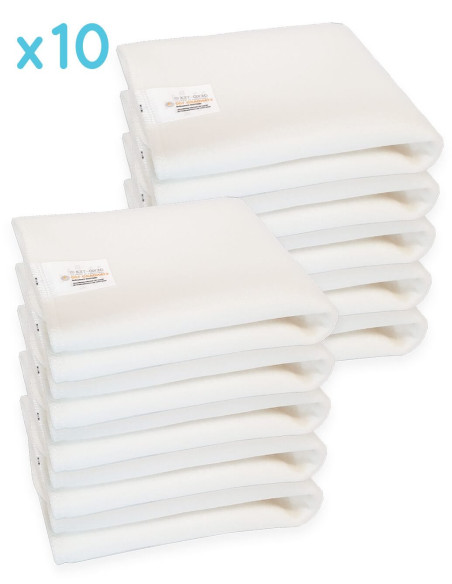 Conjunto de 10 inserciones plegables de bambú para capas lavables