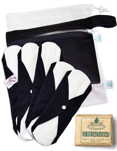 Set of 5 Washable Hygienic Towels Certified Oeko Tex Standard 100 Class 1 Cotton