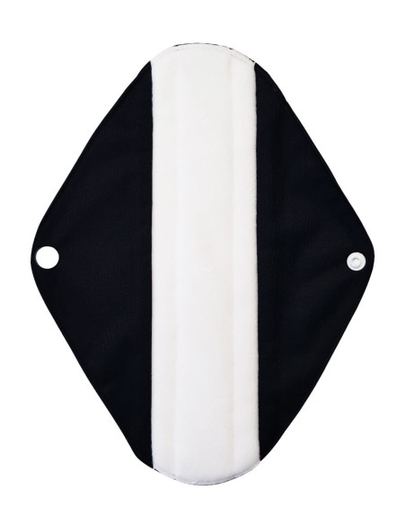 Serviettes hygiéniques lavables en bambou charcoal