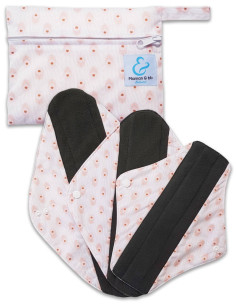 Set of 3 dishwashed dishwashed towels and their waterproof transport pocket