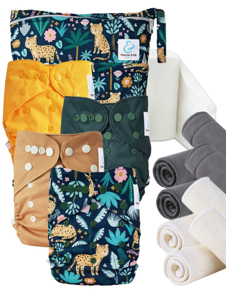 Kit de lancement couches lavables Start and Go TE2 Avec inserts en bambou