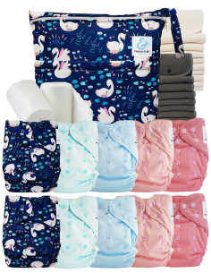 comment régler une couche lavable évolutive à la taille de bébé
