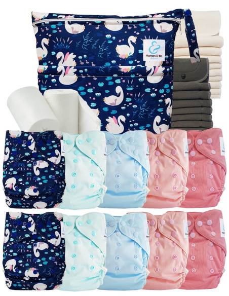 comment régler une couche lavable évolutive à la taille de bébé