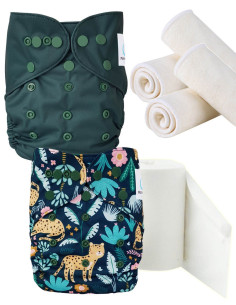 Pack Discovery Washable Layers Te1 Insert and Protective Sails, Opt for Zero Dechet Gesture