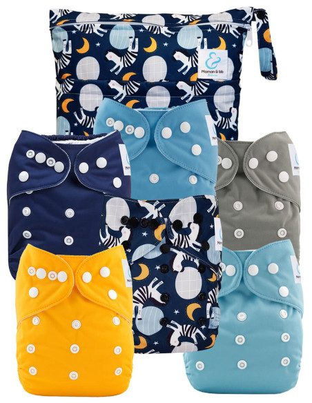 Kit de lancement couches lavables - l'essentiel pour se lancer dans une démarche saine pour bébé et la planète
