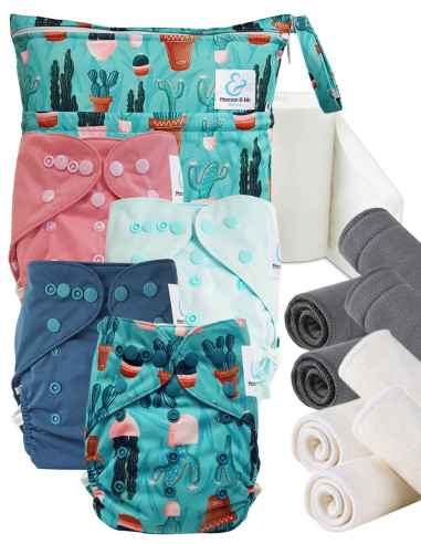 Kit de lancement couches lavables Start and Go TE2 Avec inserts en bambou