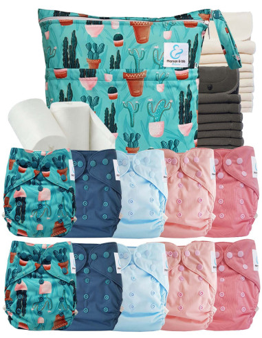 comment régler une couche lavable évolutive à la taille de bébé