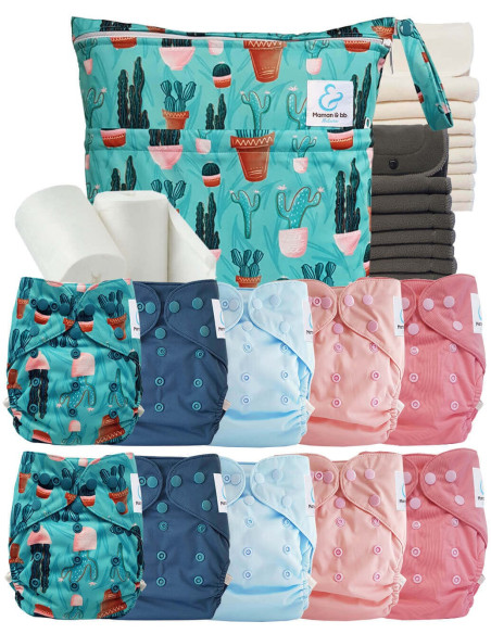 comment régler une couche lavable évolutive à la taille de bébé