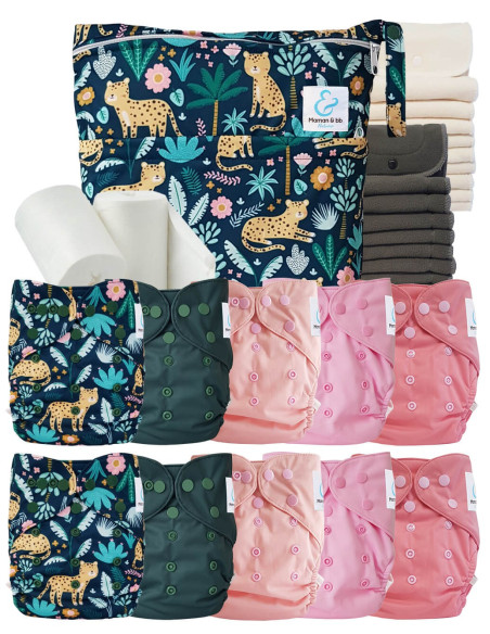 comment régler une couche lavable évolutive à la taille de bébé