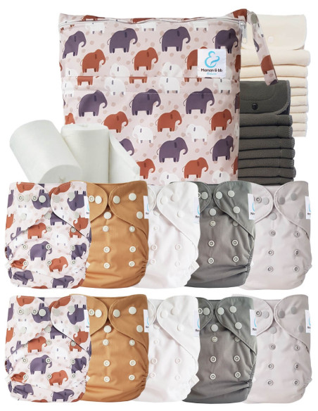 comment régler une couche lavable évolutive à la taille de bébé