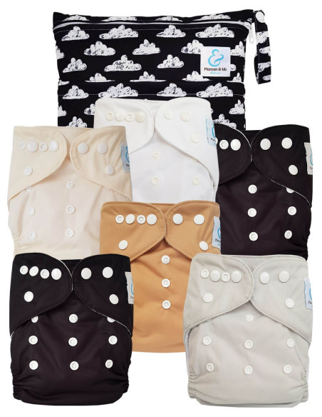 Pack Essentiel de couches lavables TE1 Sensitive