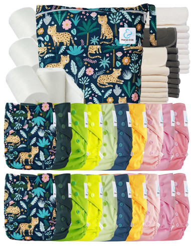 comment régler une couche lavable évolutive à la taille de bébé