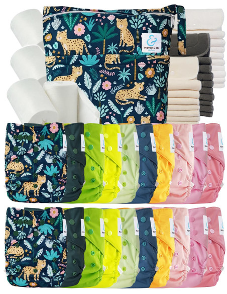 comment régler une couche lavable évolutive à la taille de bébé