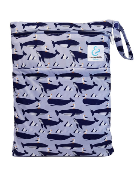 Sac à couches lavables étanche pour ranger et transporter les couches lavables