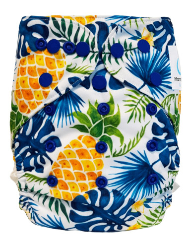 Cover diaper while two Cover diaper with evolutionary system Bali pattern