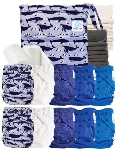 comment régler une couche lavable évolutive à la taille de bébé