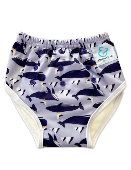 Culotte d'apprentissage à la propreté taille évolutive bambou