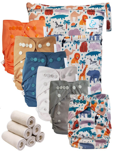 Paquete esencial de capas lavables TE2