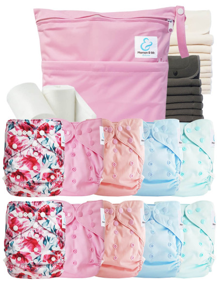 comment régler une couche lavable évolutive à la taille de bébé