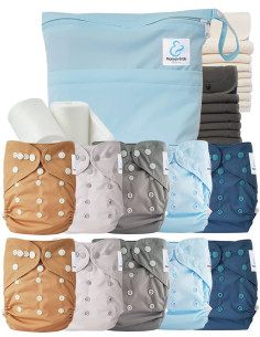 comment régler une couche lavable évolutive à la taille de bébé