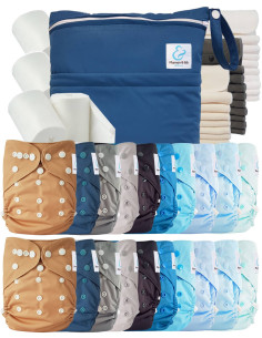 comment régler une couche lavable évolutive à la taille de bébé