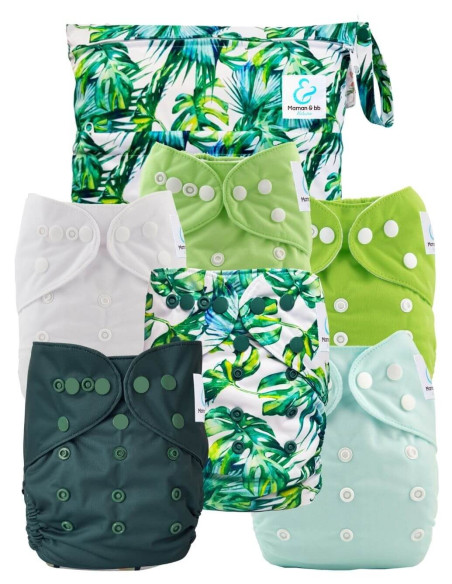 Kit de lancement couches lavables - l'essentiel pour se lancer dans une démarche saine pour bébé et la planète