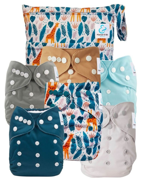 Kit de lancement couches lavables - l'essentiel pour se lancer dans une démarche saine pour bébé et la planète