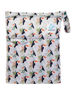 Waterproof washable layer bag for storing and carrying washable layers