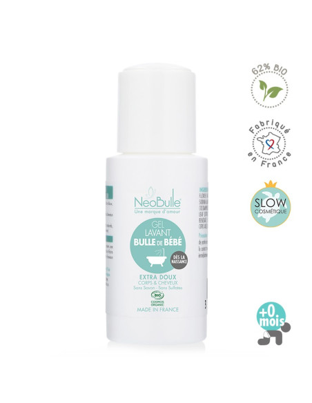 Gel Lavant Bulle de Bébé | Contenance 50ml | Marque Neobulle