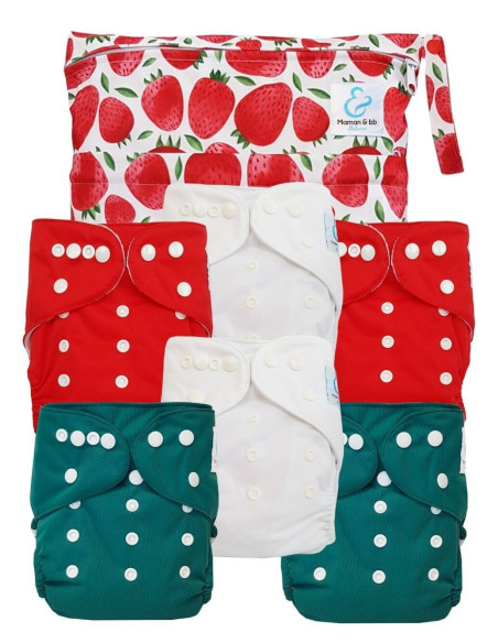 Pack Essentiel de couches lavables TE1 Sensitive