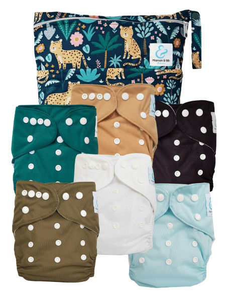 Pack Essentiel de couches lavables TE1 Sensitive